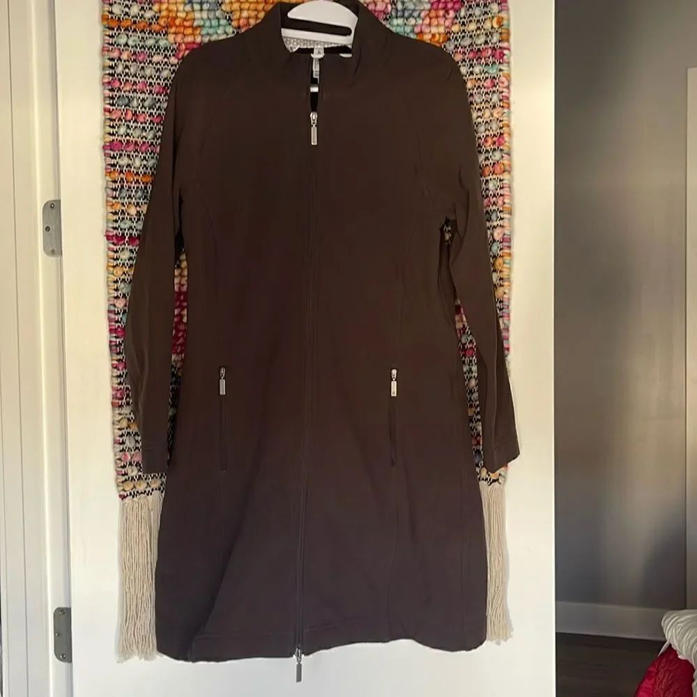 Great Spring coat in chocolate by Jockey.